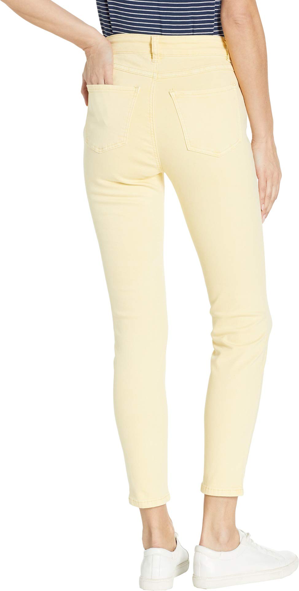 FDJ Women's French Dressing Jeans - Slim Ankle Fit, Cool Twill Fabric, Size 12/28 (Buttercup Yellow) - Perfect for Casual Outings & Office Wear