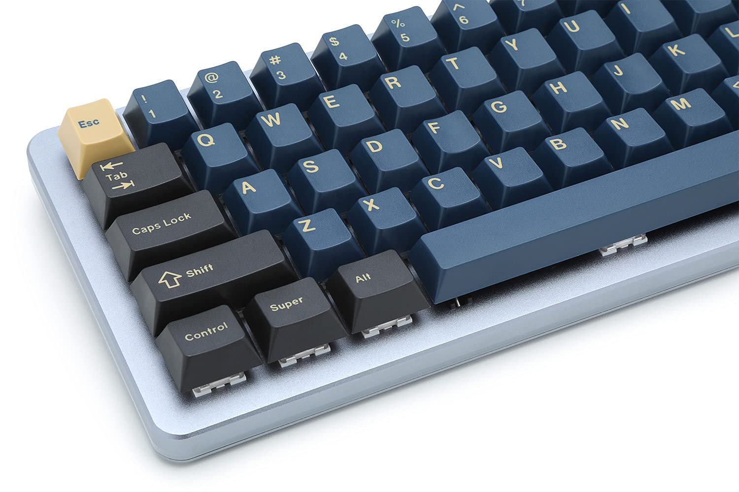 GMK Redsuns Blue Samurai Custom Mechanical Keyboard Keycaps - 153-Key Doubleshot PBT Cherry Profile Set for 60% 65% TKL Full-Size Layouts - Perfect for Gaming Typing & Office Work (Blue Base Kit)