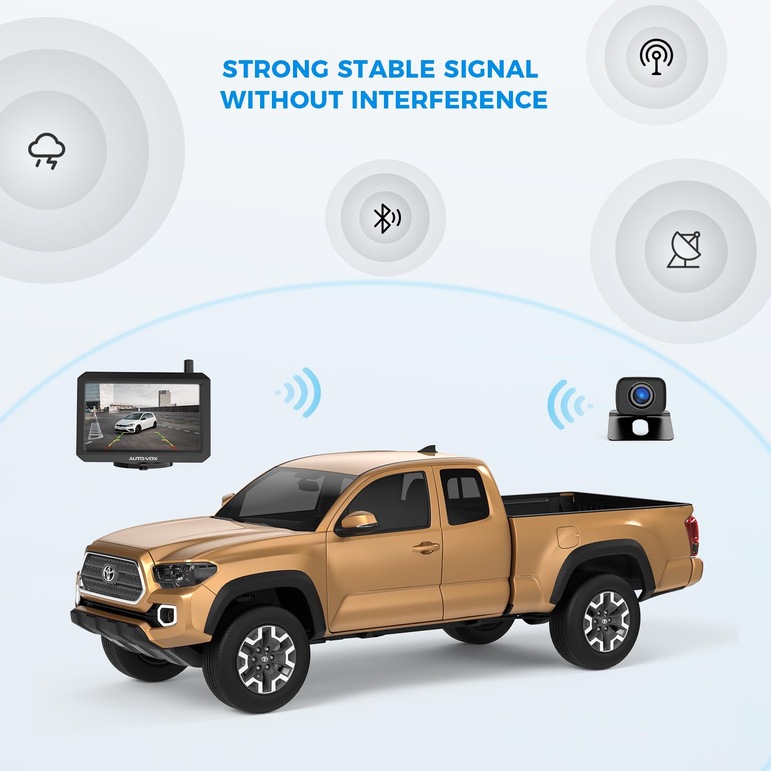 AUTO-VOX W7 Wireless Backup Camera System - 5
