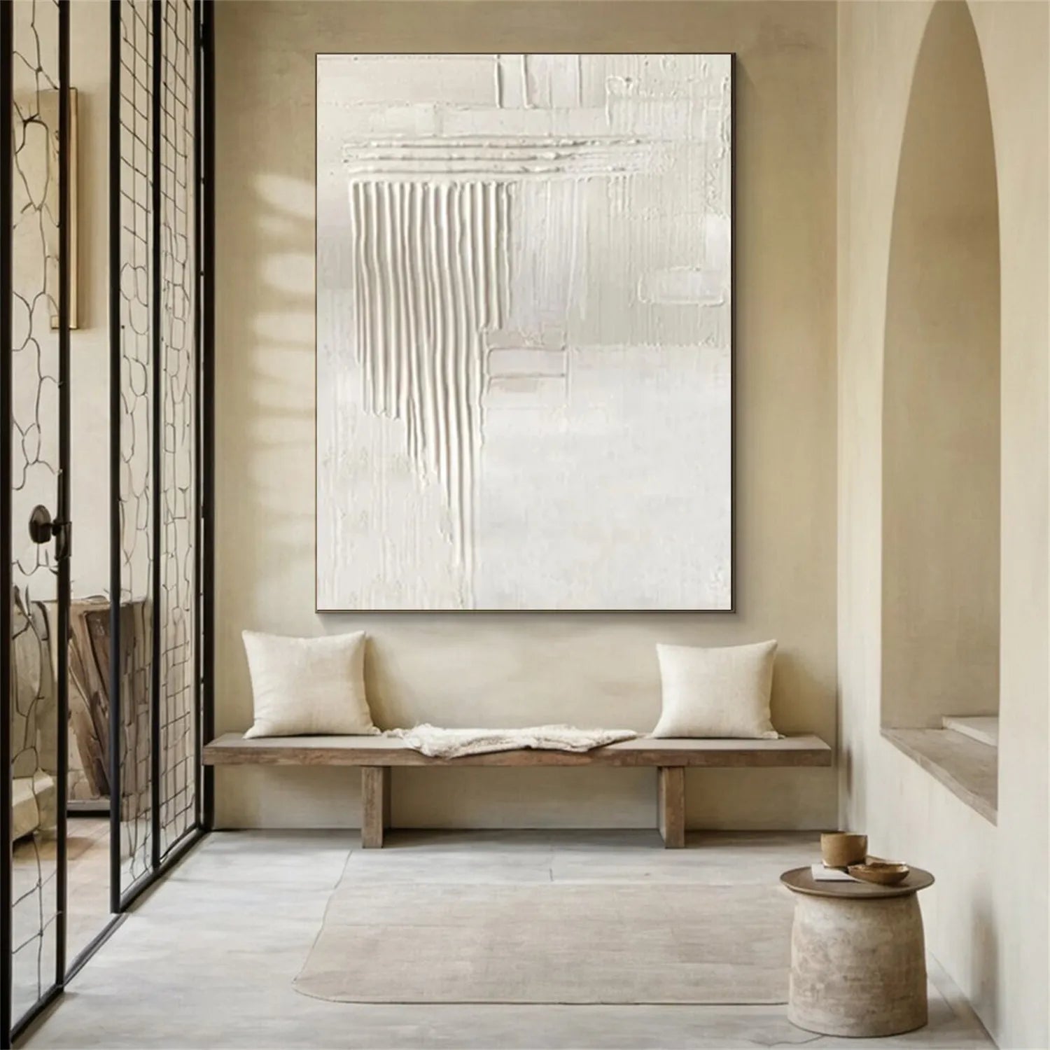 Beige & Brown Abstract Wall Art Print #BB109 - Modern Home Decor for Living Room, Bedroom & Office
