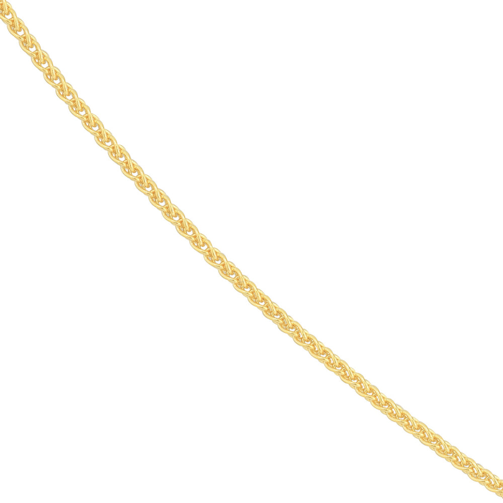 14K Gold 1.25mm Wheat Chain Necklace for Women - Dainty Delicate Jewelry for Layering, Everyday Wear & Special Occasions