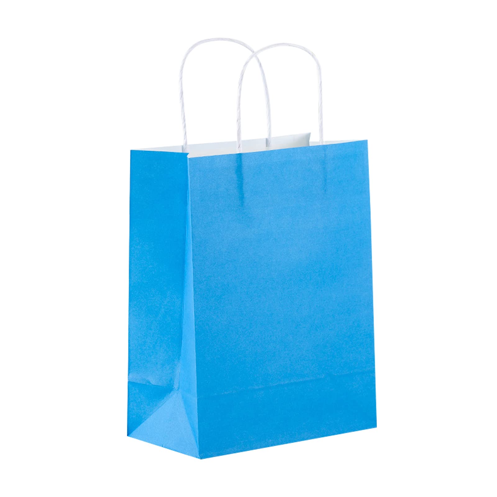 100 Pcs Kraft Paper Gift Bags with Handles - 4x8x11 Inch Bulk Gift Bags for Christmas, Baby Showers, Thanksgiving, Halloween, Easter, Mother's Day, Wedding & Bridal Showers - Perfect for Party Favors, Gift Wrapping & Retail Packaging