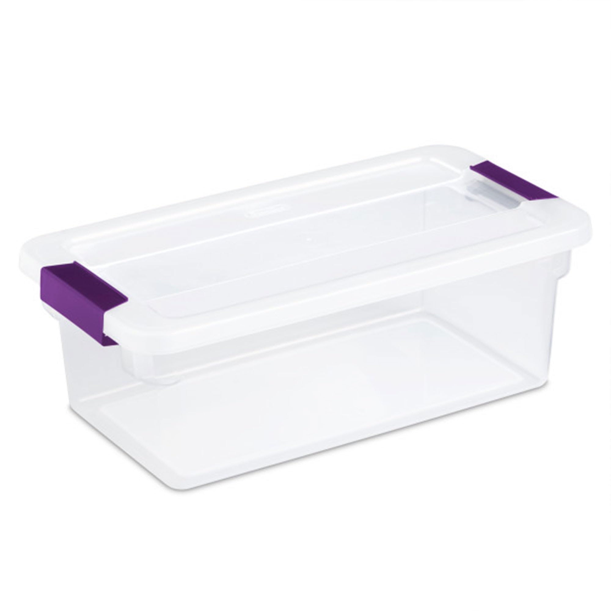 Sterilite 24-Pack 6 Quart ClearView Latch Storage Boxes - Stackable Plastic Organizer Bins for Home, Office & Closet Organization - Perfect for Toys, Crafts, Seasonal Decor & Pantry Storage