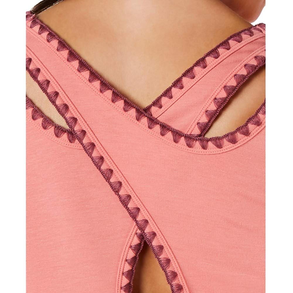 Ideology Women's Yoga Fitness Pullover Top - Breathable Workout Shirt for Yoga, Gym & Running - Pink XS - Comfortable Athletic Wear for Active Lifestyles