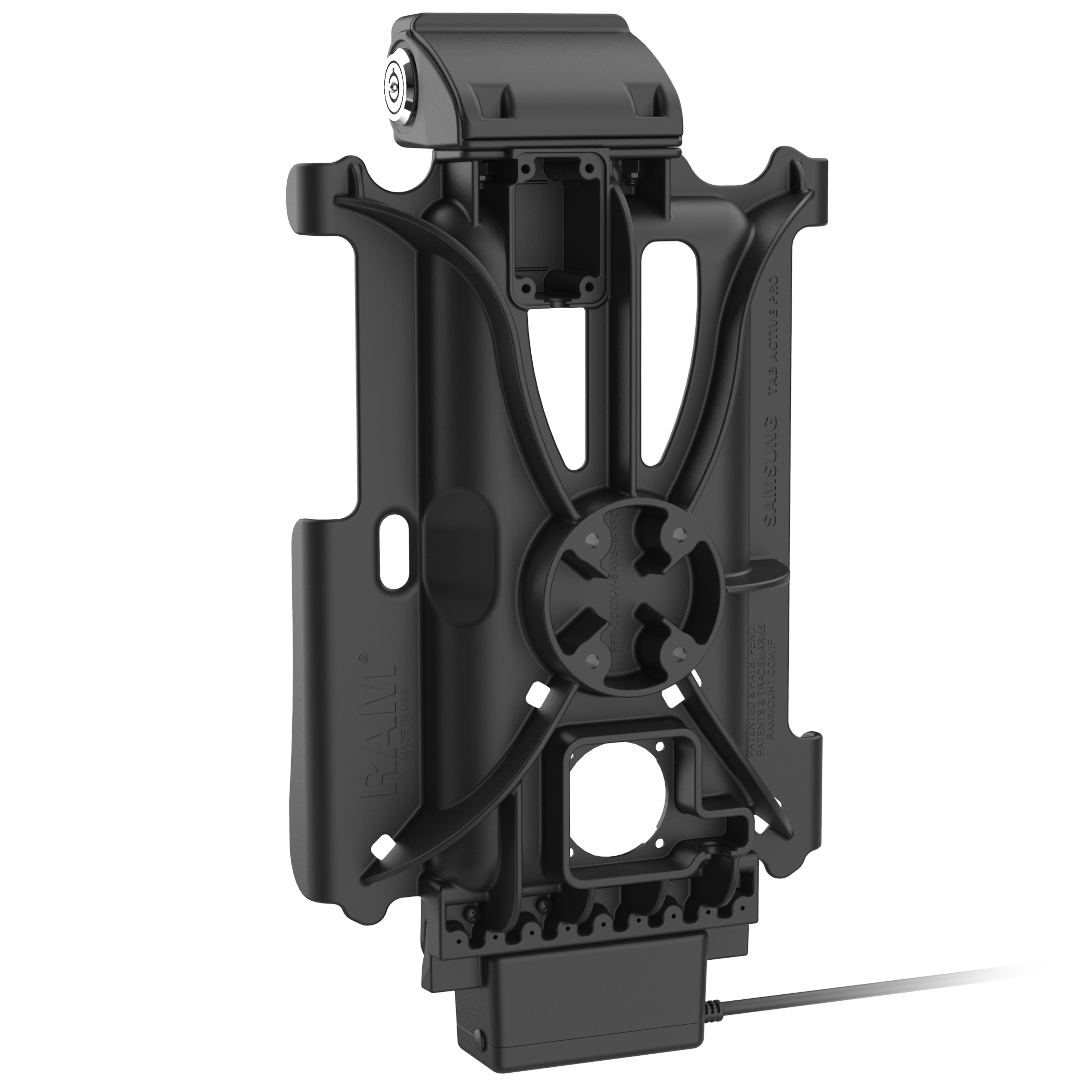 Locking GDS® Tough Dock™ for Samsung Tab Active4 Pro - Secure Charging Station with Heavy-Duty Protection - Ideal for Warehouses, Construction Sites & Industrial Use