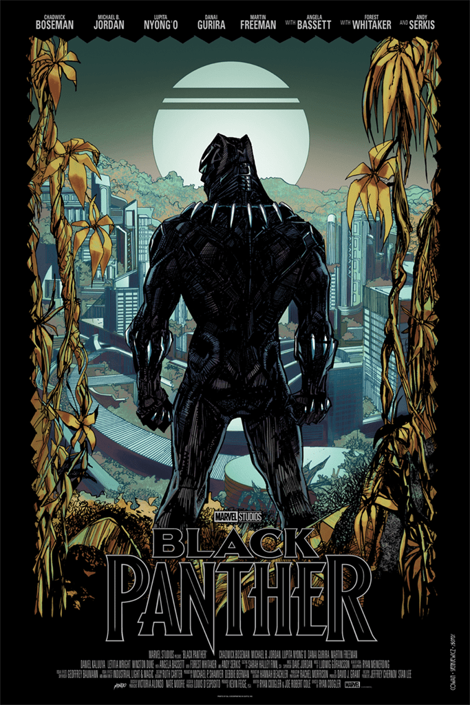 Black Panther Movie Poster - Premium Quality Wall Art for Marvel Fans | Perfect for Home, Office & Theater Decor