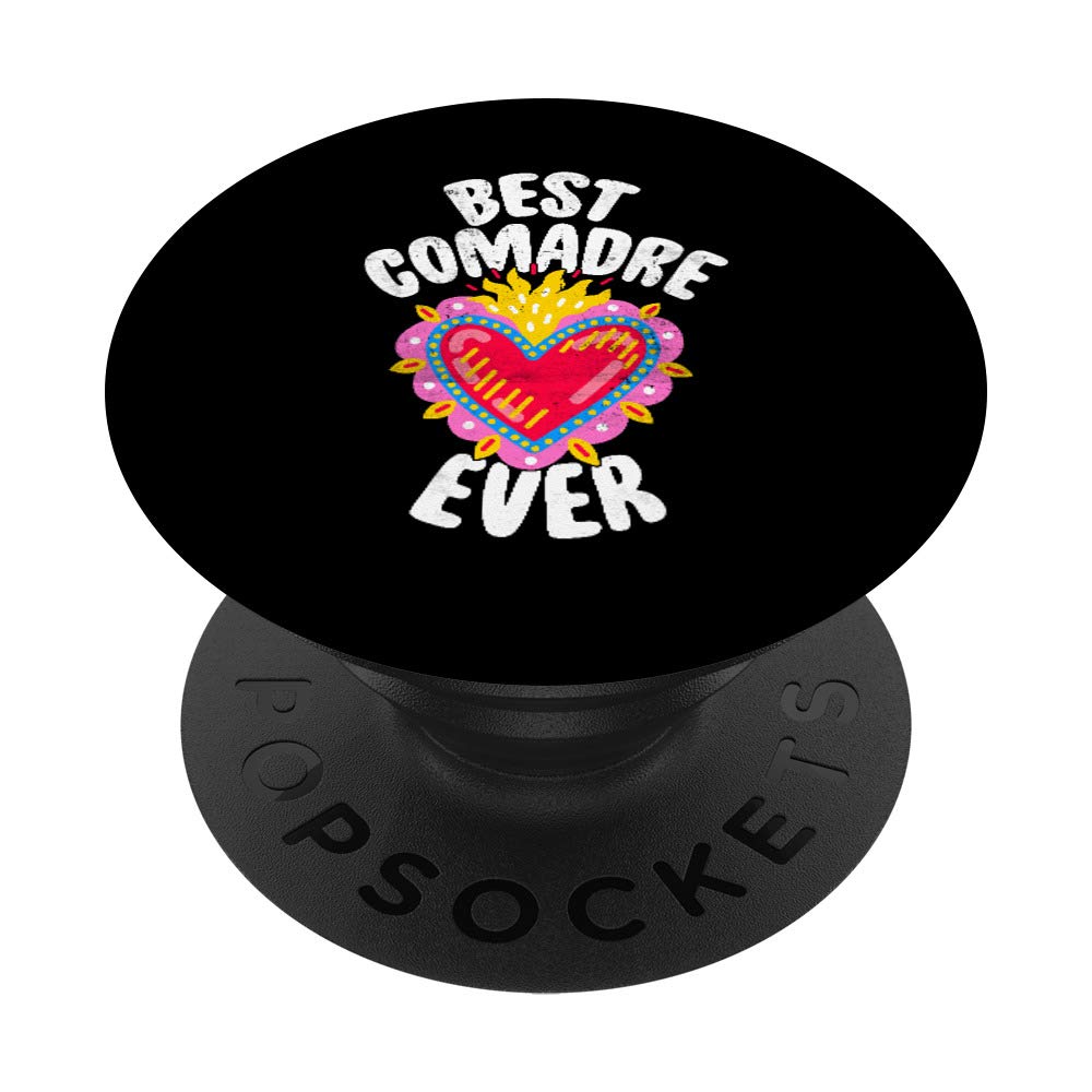 Mexican Heart Comadres PopSockets PopGrip - Swappable Phone Grip for iPhone, Samsung & Tablets | Perfect for Selfies, Video Calls & Secure Phone Handling