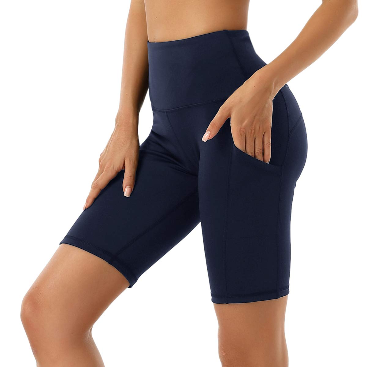 TYUIO Women's High Waist Biker Shorts - Tummy Control Workout Shorts for Gym, Yoga, Running & Cycling | Perfect for Fitness, Lounge & Everyday Wear