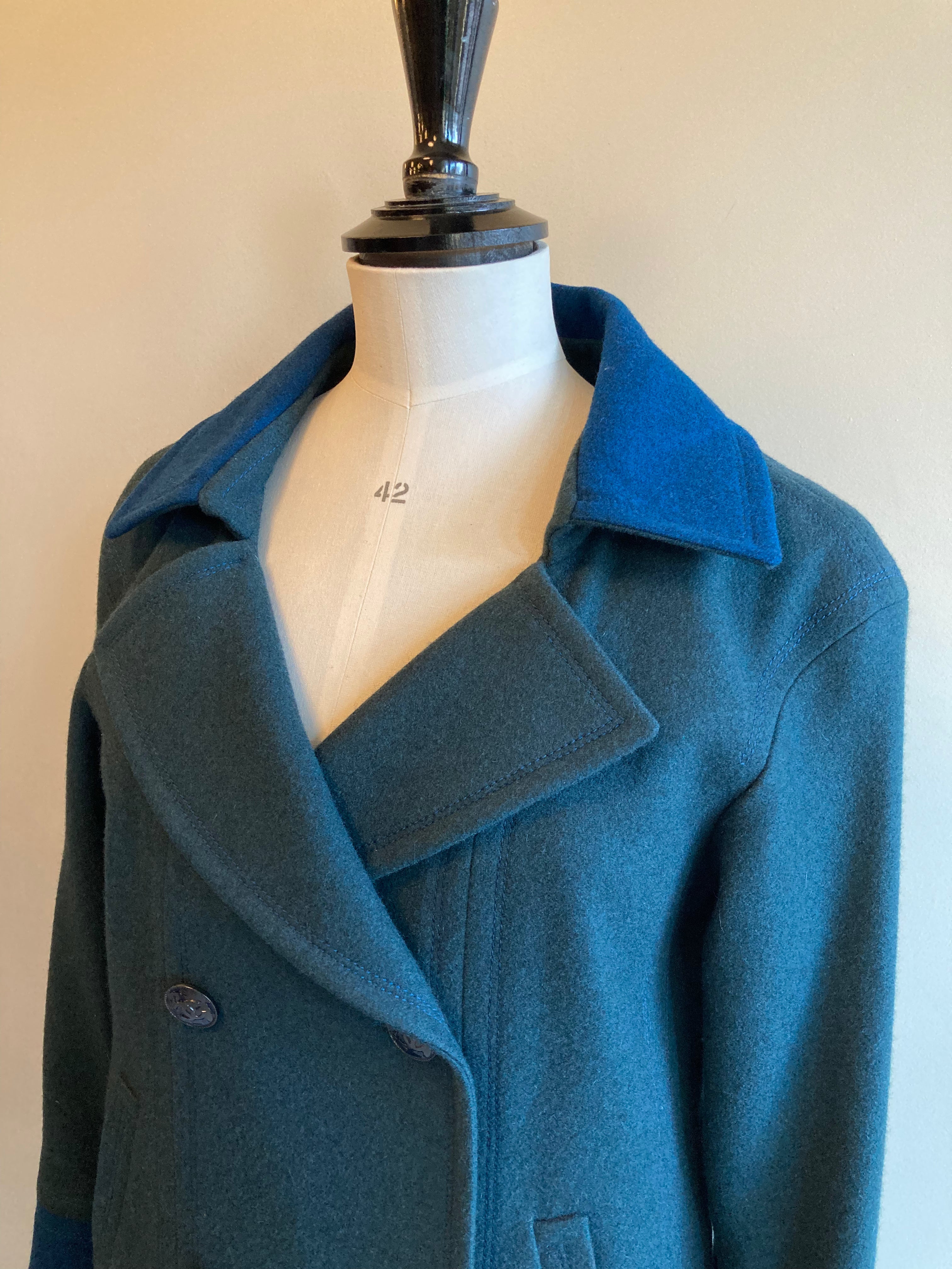 Vintage Boiled Wool Coat for Women - Warm Winter Outerwear with Classic Style - Perfect for Cold Weather, Travel & Casual Outings