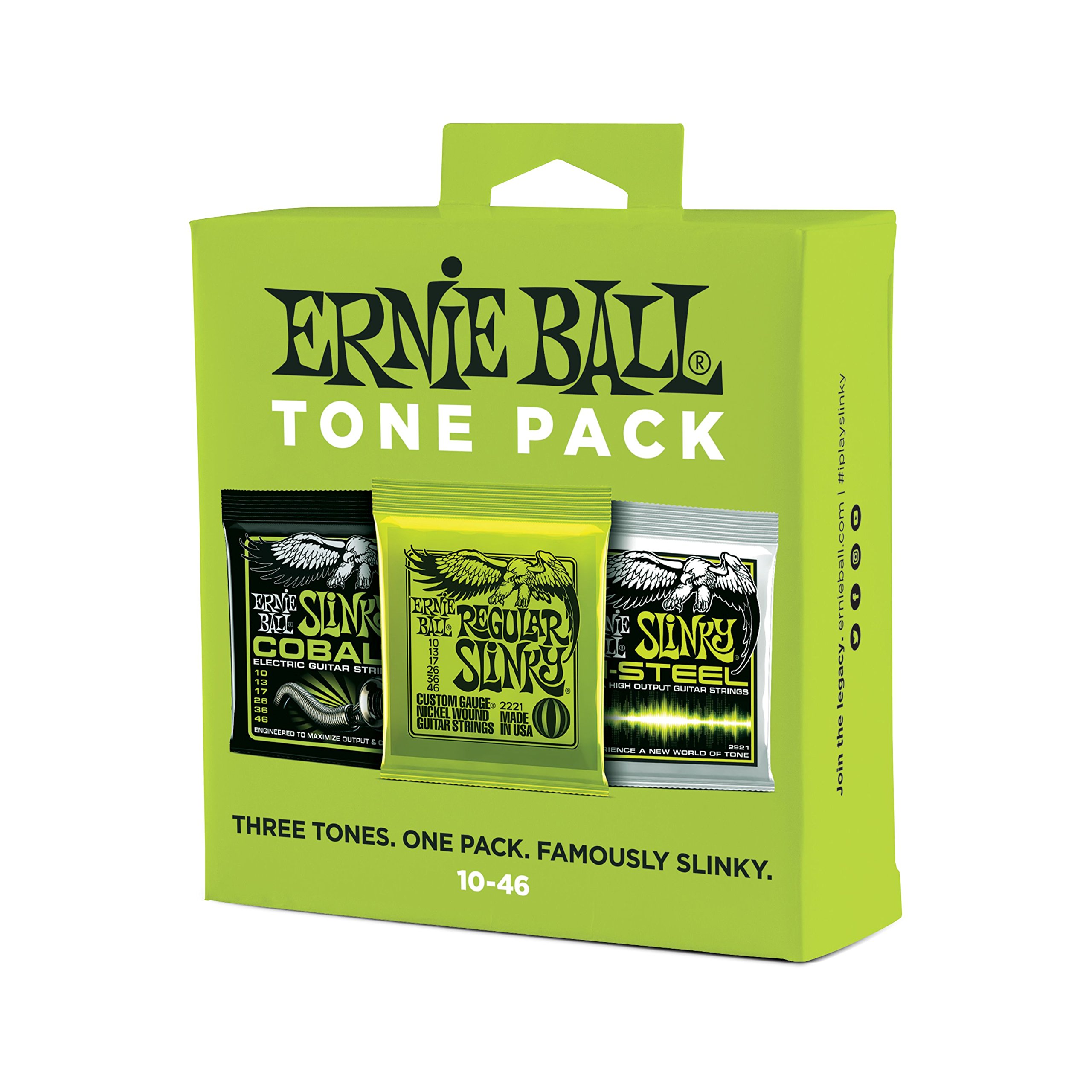 Ernie Ball Regular Slinky Electric Guitar Strings 10-46 Gauge (P03331) - Nickel Wound for Bright Tone & Longevity | Perfect for Rock, Blues & Studio Recording