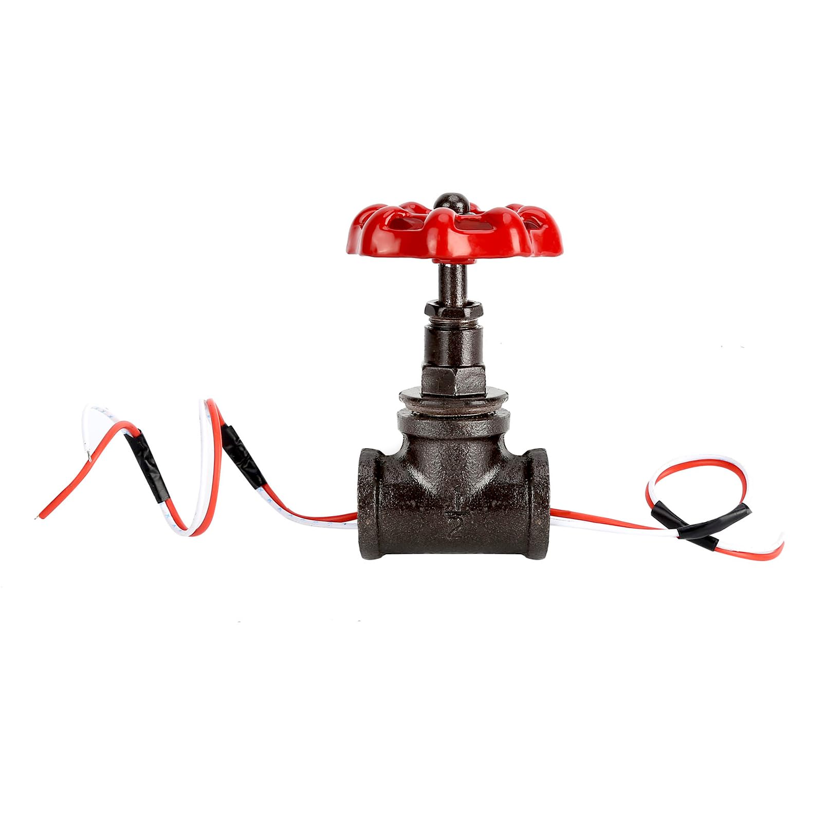 Vintage Steampunk Light Valve - Retro G1/2in Brass Stop Valve Switch with Wire for Water Pipe Lamps | Perfect for Industrial Decor, Steampunk Lighting & DIY Home Projects