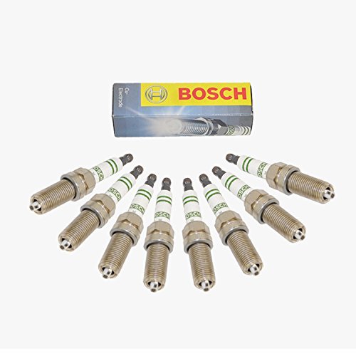Bosch OEM 5NQE04 / 45581 Spark Plug Set (8pcs) - Compatible with Porsche - High Performance Ignition for Improved Engine Efficiency - Ideal for Racing, Daily Driving & Performance Upgrades