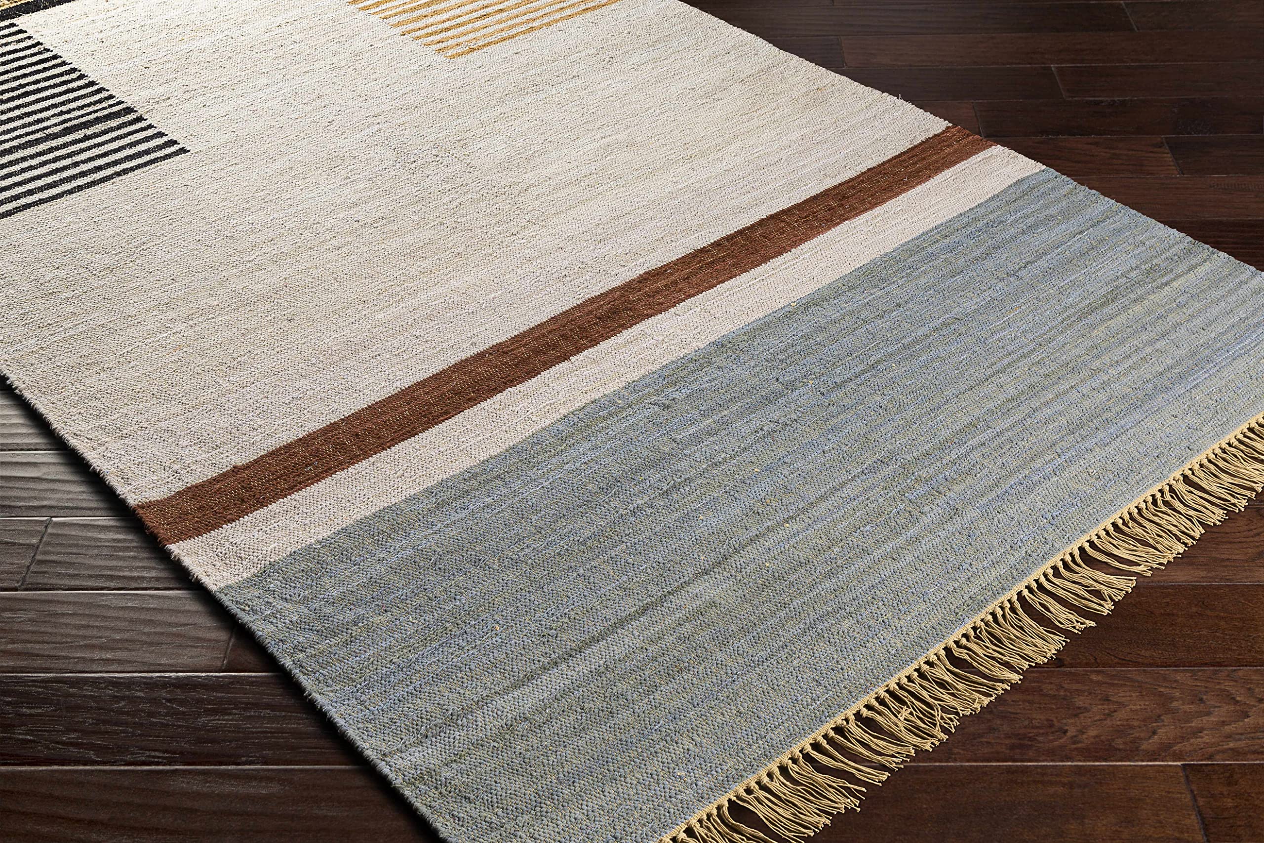 Hauteloom Annangrove Modern Area Rug 2' x 3' for Living Room & Bedroom - Soft & Durable - Black, Beige, Brown - Perfect for Home Decor, Cozy Spaces & High Traffic Areas