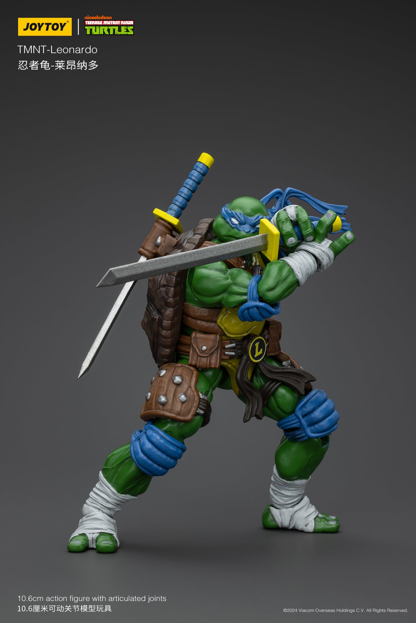 1/18 JOYTOY TMNT Action Figures Set - Michelangelo, Donatello, Leonardo & Raphael (Reissue Version) - Collectible Teenage Mutant Ninja Turtles Toys for Display & Play