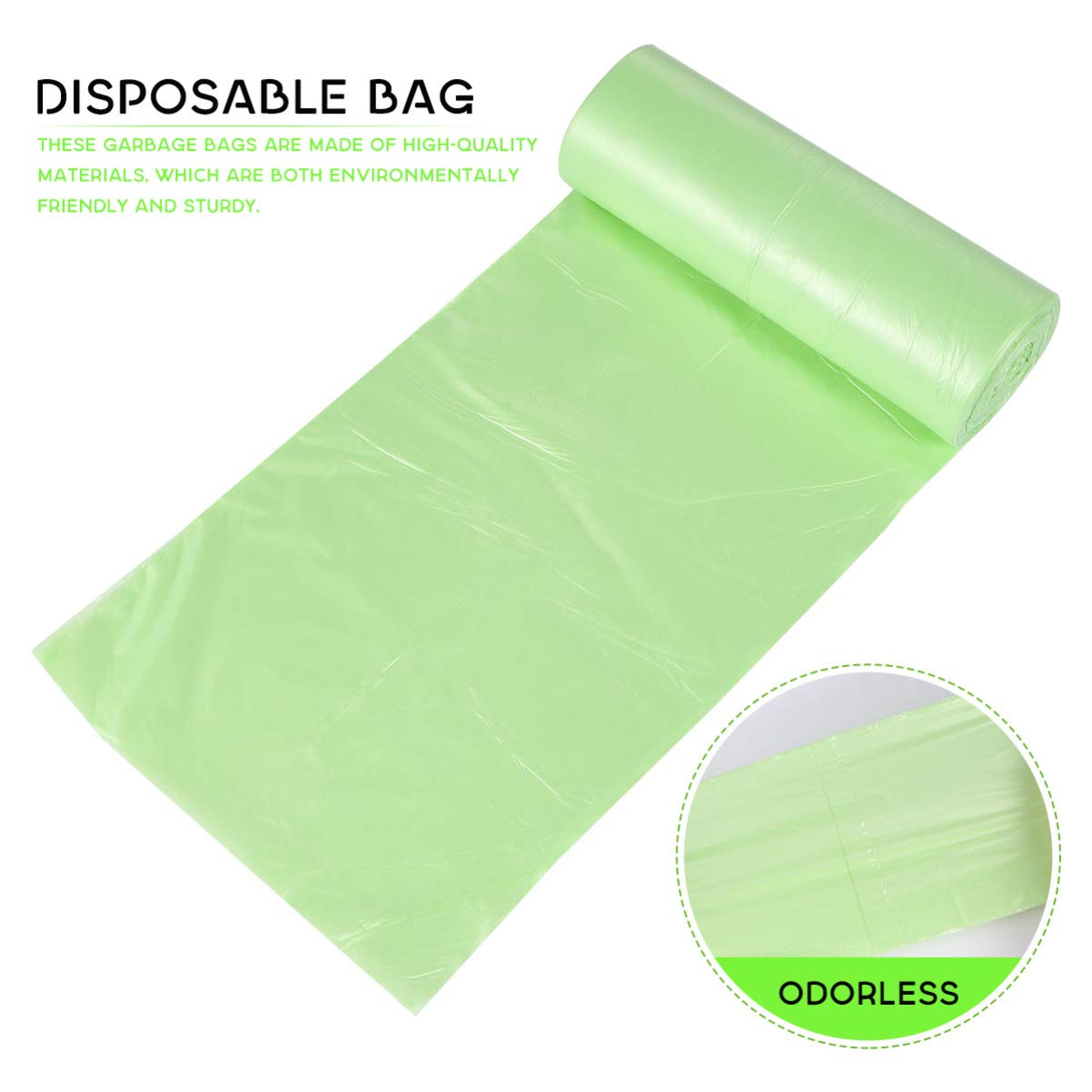 100pcs Heavy Duty Trash Bags - Large Garbage Bags for Home & Office Use