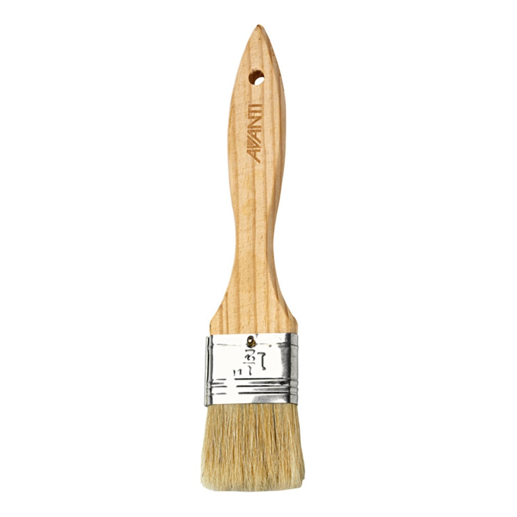 Avanti Beechwood Pastry Brush 3.8cm - Natural Wood Baking Brush for Pastry, Cake, Pie Glazing - Perfect for Home Bakers & Professional Chefs