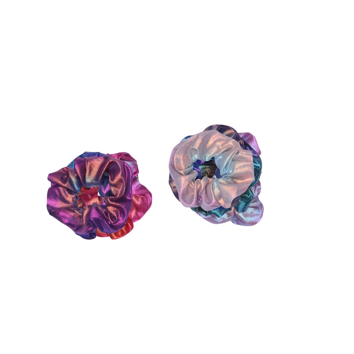 8-Piece Satin Hair Ties Set for Women - Soft Scrunchies, Seamless Elastic Hair Bands, Sparkly Sequins Ponytail Holders & Cow Print Headband - Gentle Hair Accessories for Daily Use, Workouts, and Special Occasions