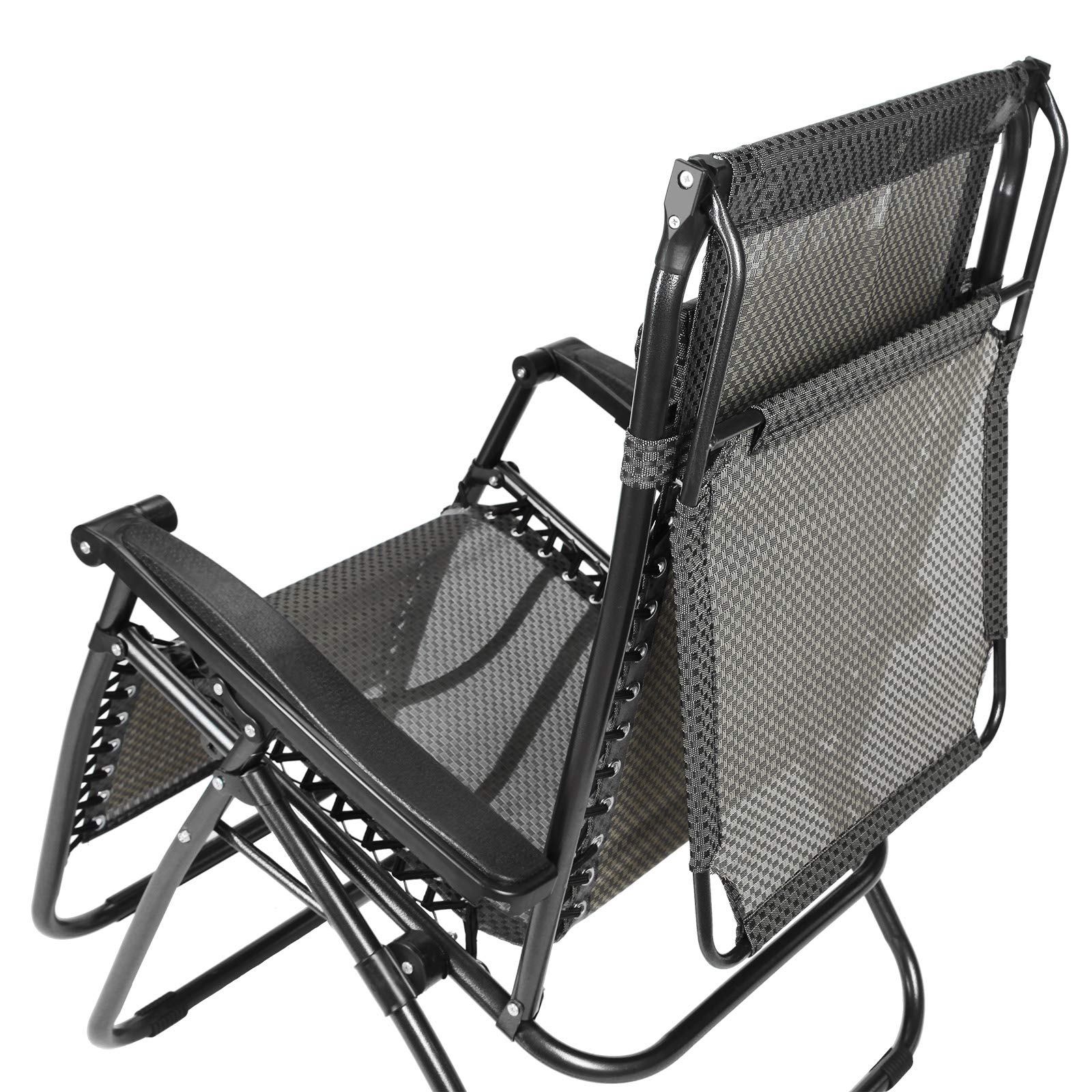 Premium Zero Gravity Reclining Lounge Chair with Adjustable Sunshade & Snack Tray - 2 Pack Black Outdoor Patio Furniture for Pool, Beach, Yard & Travel Relaxation | Perfect for Sunbathing, Camping & Backyard Lounging