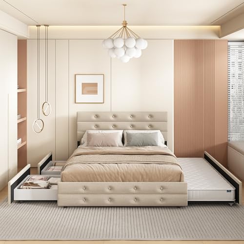 Light Beige(trundle+drawers)