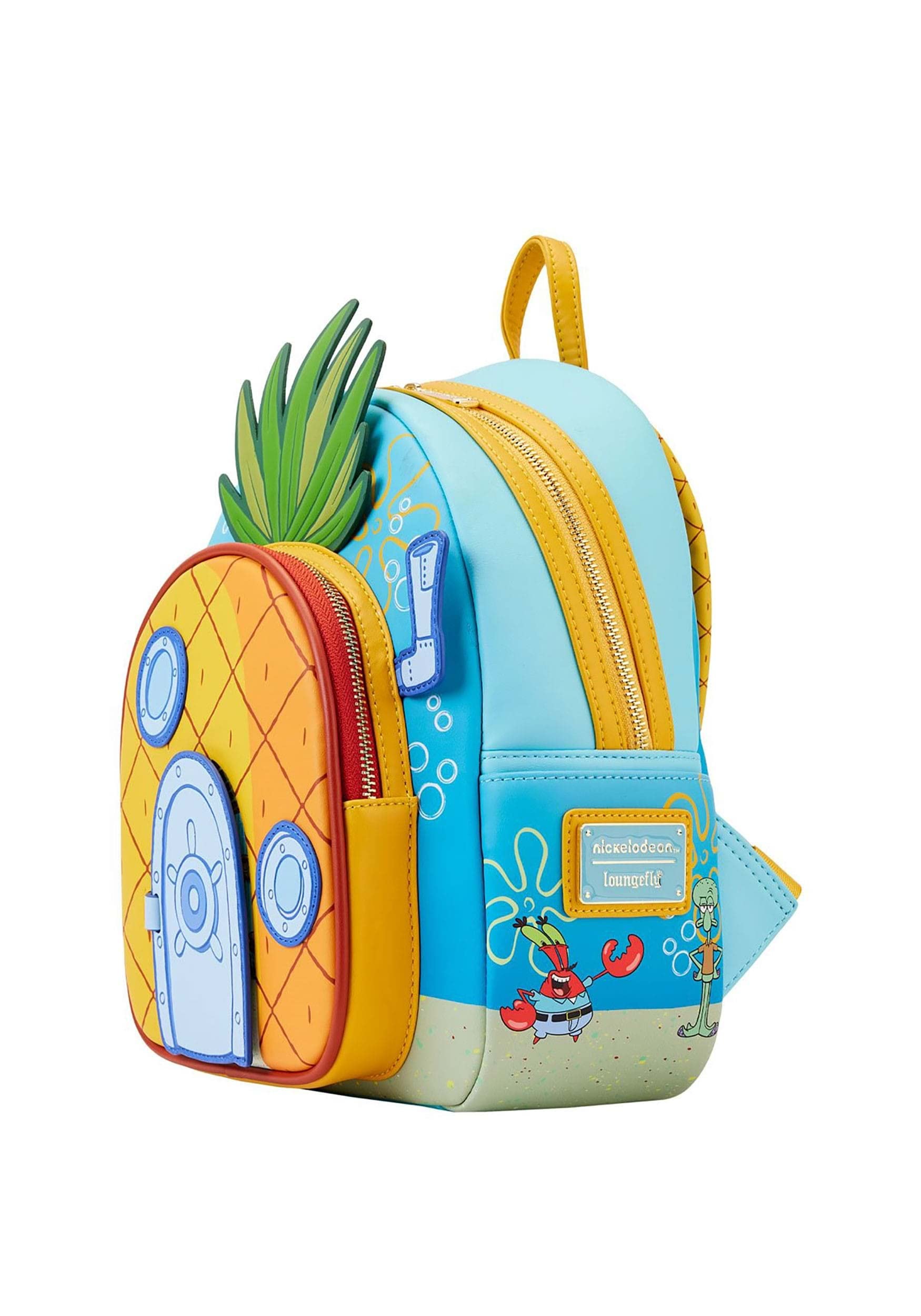 Loungefly Nickelodeon SpongeBob SquarePants Pineapple House Mini Backpack - Cute Cartoon Character Backpack for Women & Teens - Perfect for School, Travel, and Comic Conventions