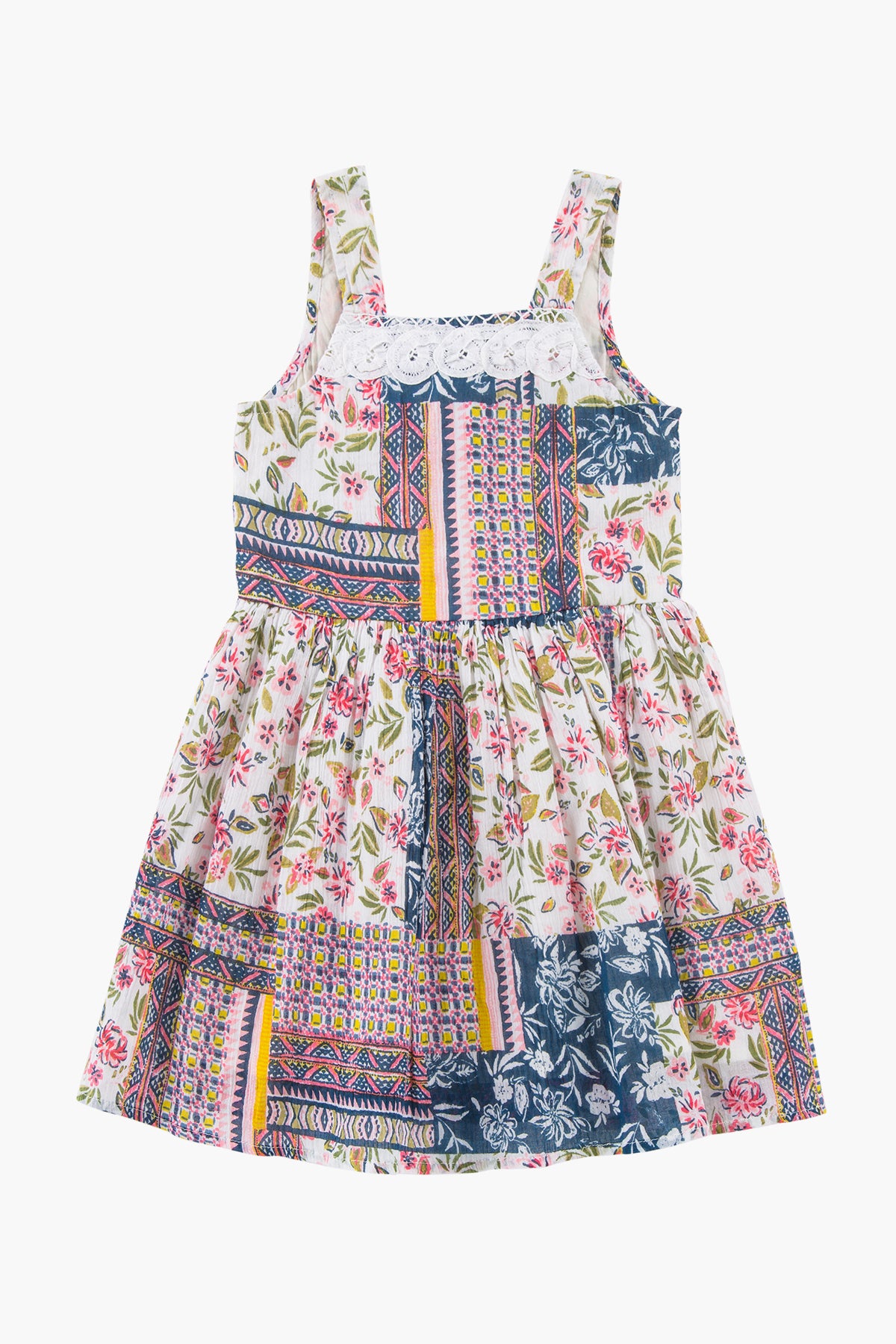 Mimi & Maggie Lila Girls' Summer Dress - Cute Floral Printed Casual Sundress for Toddler & Kids | Perfect for Beach, Party & Outdoor Play