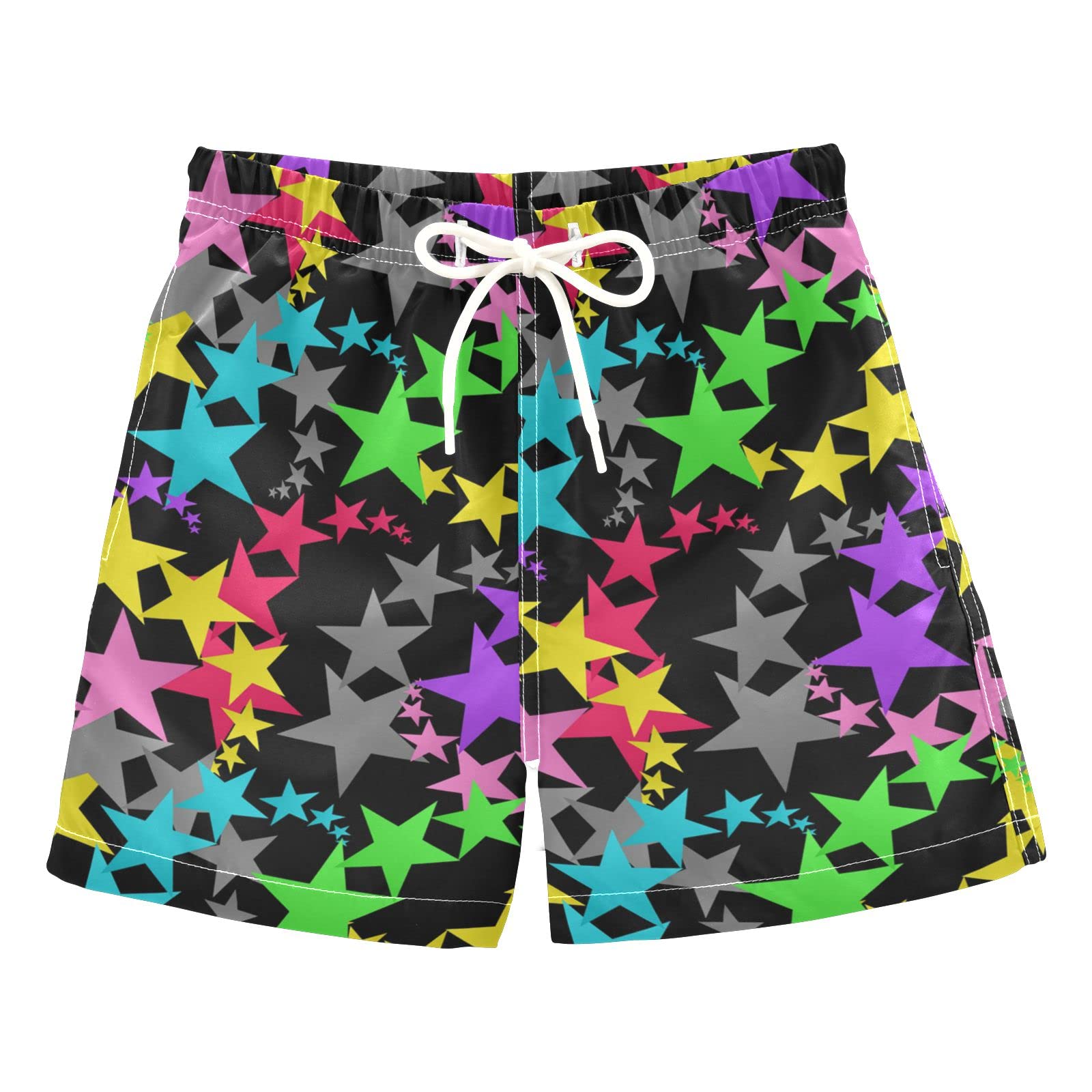 **Boys' Quick Dry Swim Trunks - KFBE Pattern Beach Board Shorts for Kids 2T | Perfect for Swimming, Surfing & Summer Play**