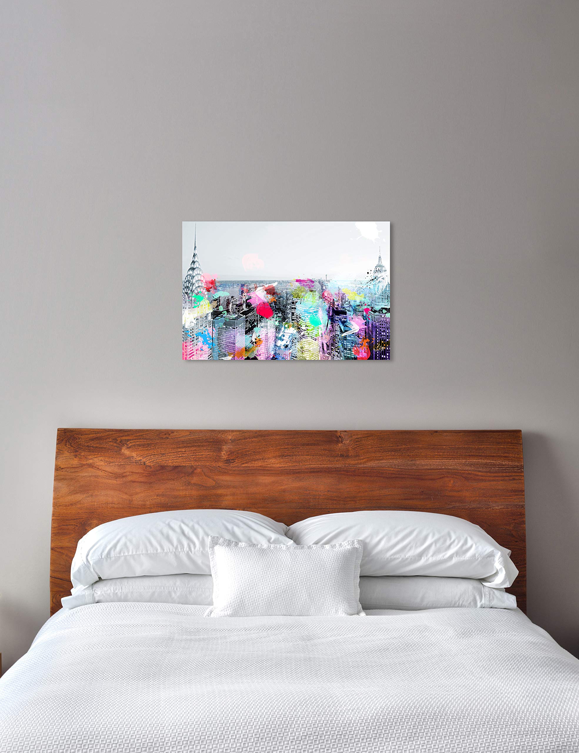 Under The City Lights - Stunning Cities and Skylines Wall Art Canvas Prints for Home & Office Decor | Modern Urban Landscape Painting for Living Room, Bedroom