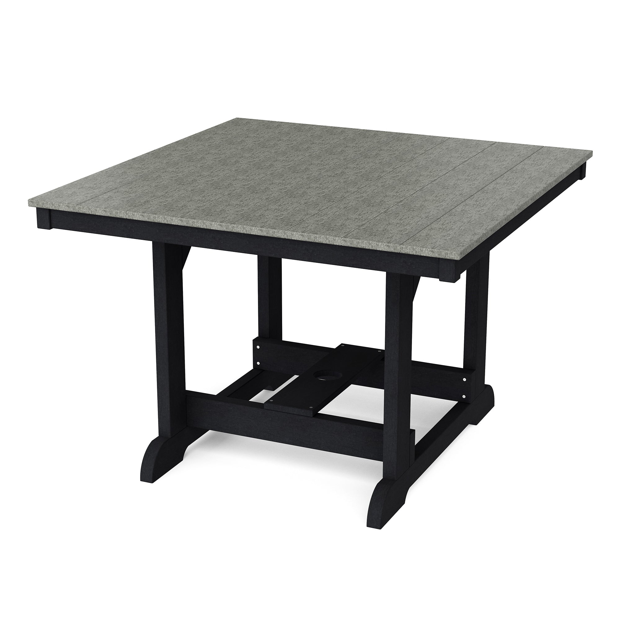 Heritage 44x44 Inch Square Dining Table - Solid Wood Farmhouse Style Kitchen Table for Family Meals & Entertaining
