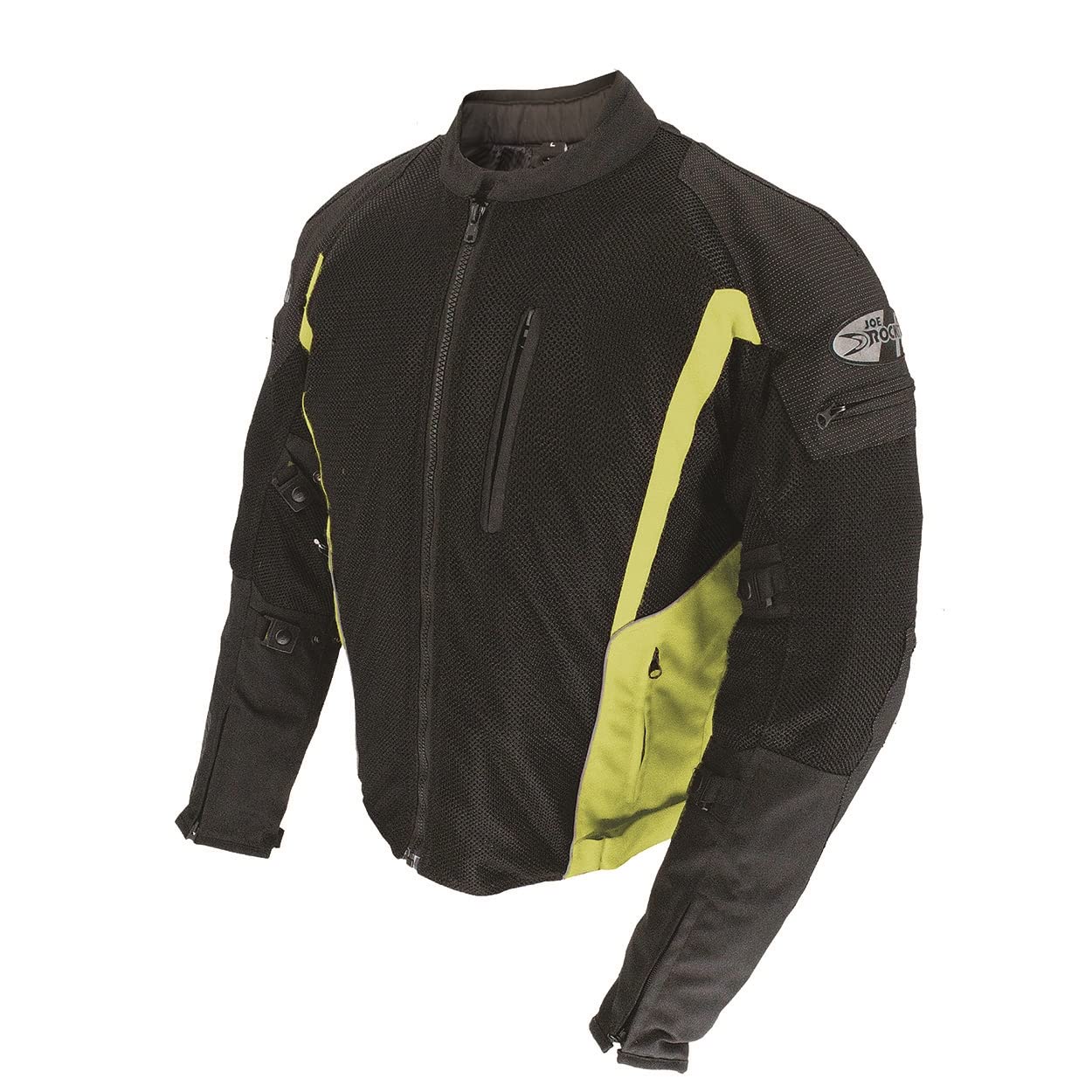 Joe Rocket Analog Men's Street Motorcycle Jacket - Black/High-Visibility Small | Durable Riding Gear for Urban Commuting & Motorcycle Enthusiasts