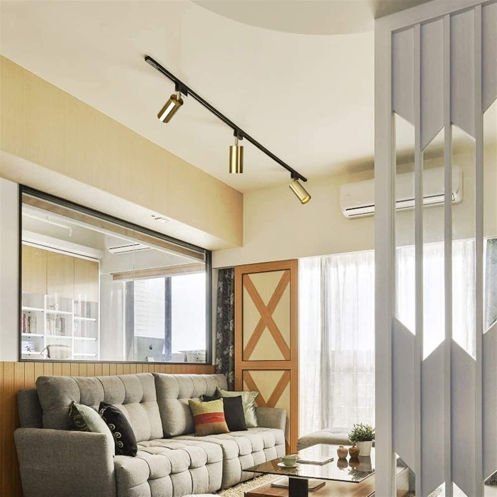 XCC LED Downlight Track Spotlight - Modern Minimalist Recessed Lighting for Living Room, Dining Room & Hallway | Dimmable TV Backlight & Ambient Wall Lighting for Home Decor