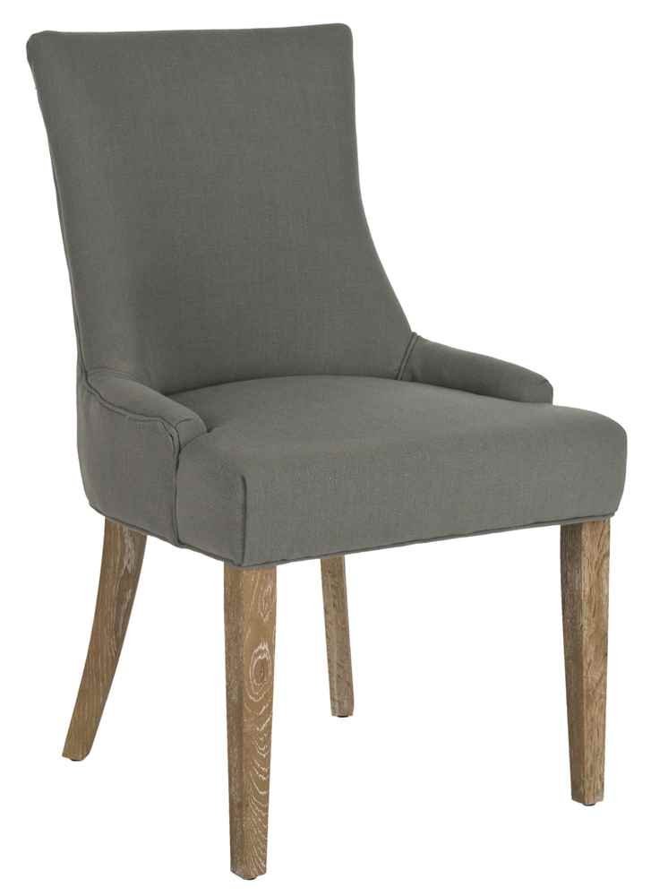 Safavieh Mercer Collection Lester Dining Chairs - Dark Granite Finish - Set of 2 - Modern Kitchen & Dining Room Furniture for Home Decor