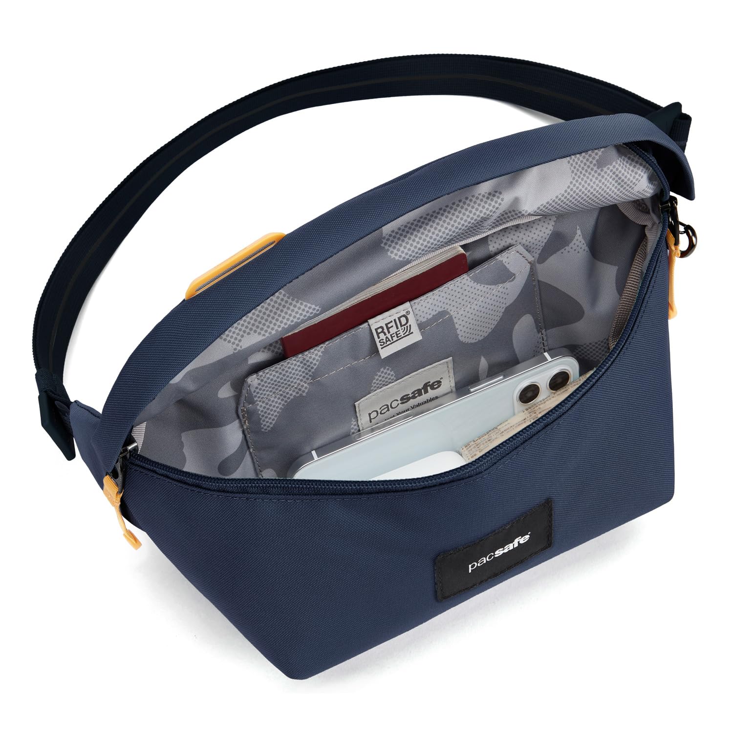 Pacsafe Go Anti-Theft Sling Pack - Secure Crossbody Bag for Travel, Commuting & Daily Use | RFID Protection & Cut-Resistant Straps