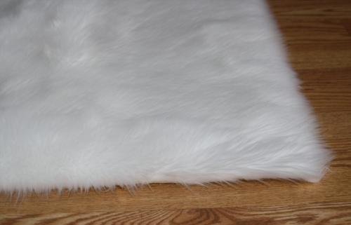 Flokati Faux Fur Area Rug 6x9 Feet - Soft Shaggy Plush White Rug for Living Room, Bedroom & Nursery - Cozy Home Decor & Floor Covering