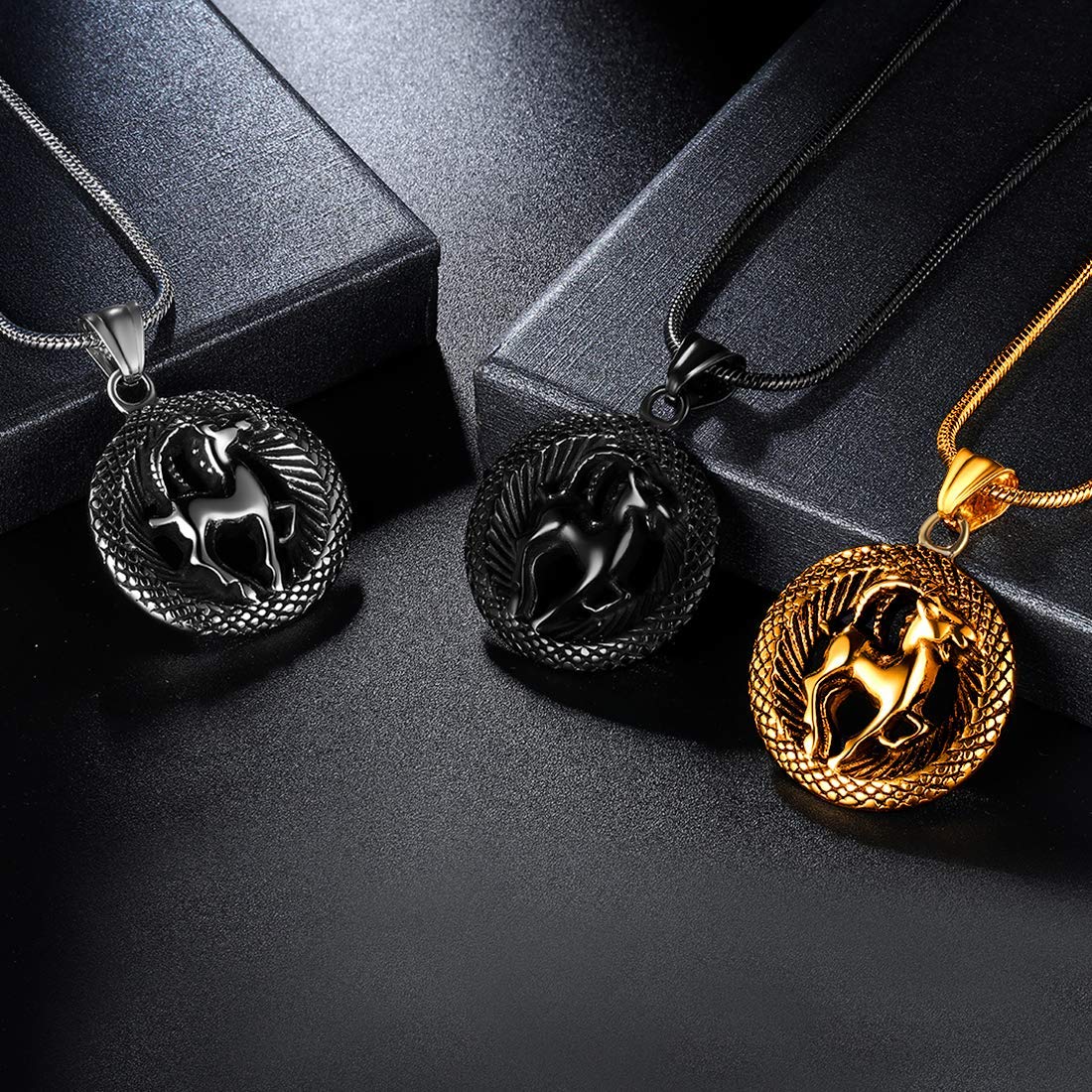 12 Zodiac Necklace 316L Stainless Steel Pendant - Birthday Gift for Men & Women