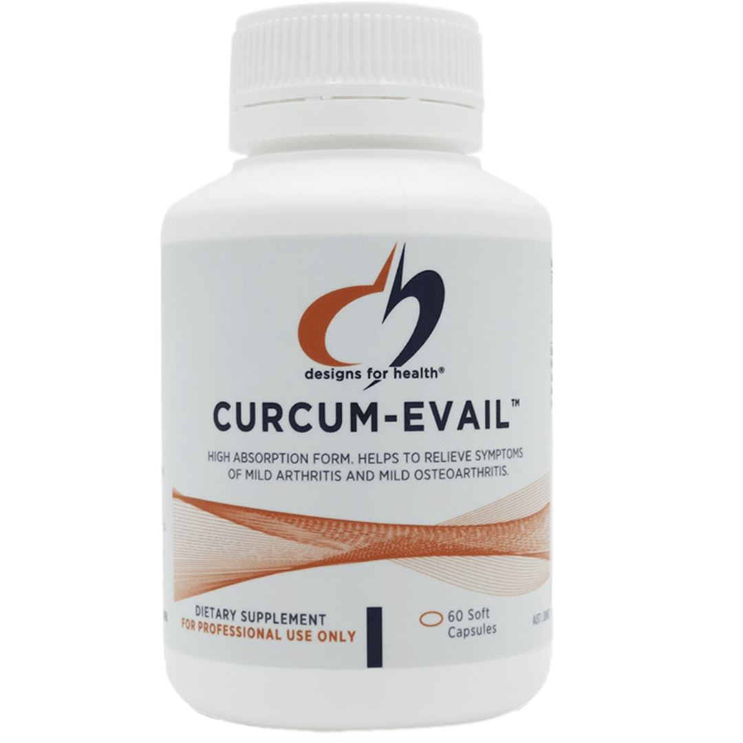 Designs For Health Curcum EVail - Premium Turmeric Supplement with Enhanced Absorption for Joint Support & Inflammation Relief - Ideal for Active Lifestyles & Wellness Routines