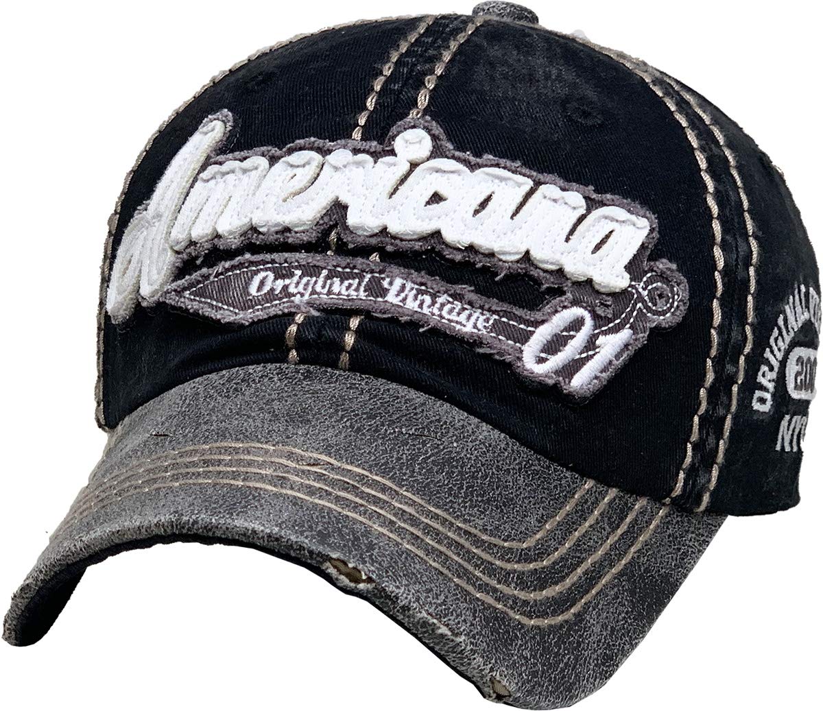 Vintage Distressed American Eagle Dad Hat - Adjustable Baseball Cap for Men & Women - Perfect for Outdoor Activities, Sports & Casual Wear