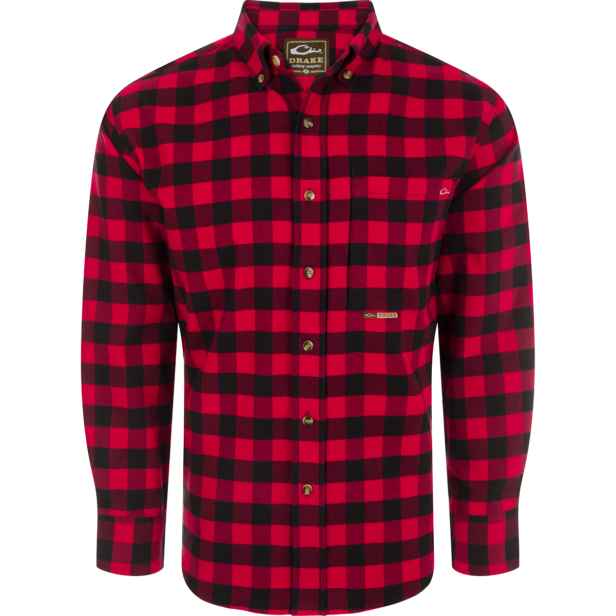 Men's Autumn Brushed Twill Buffalo Plaid Flannel Shirt - Long Sleeve Button Down Shirt for Casual Wear & Outdoor Activities | Perfect for Fall Season, Camping, Hiking and Layering