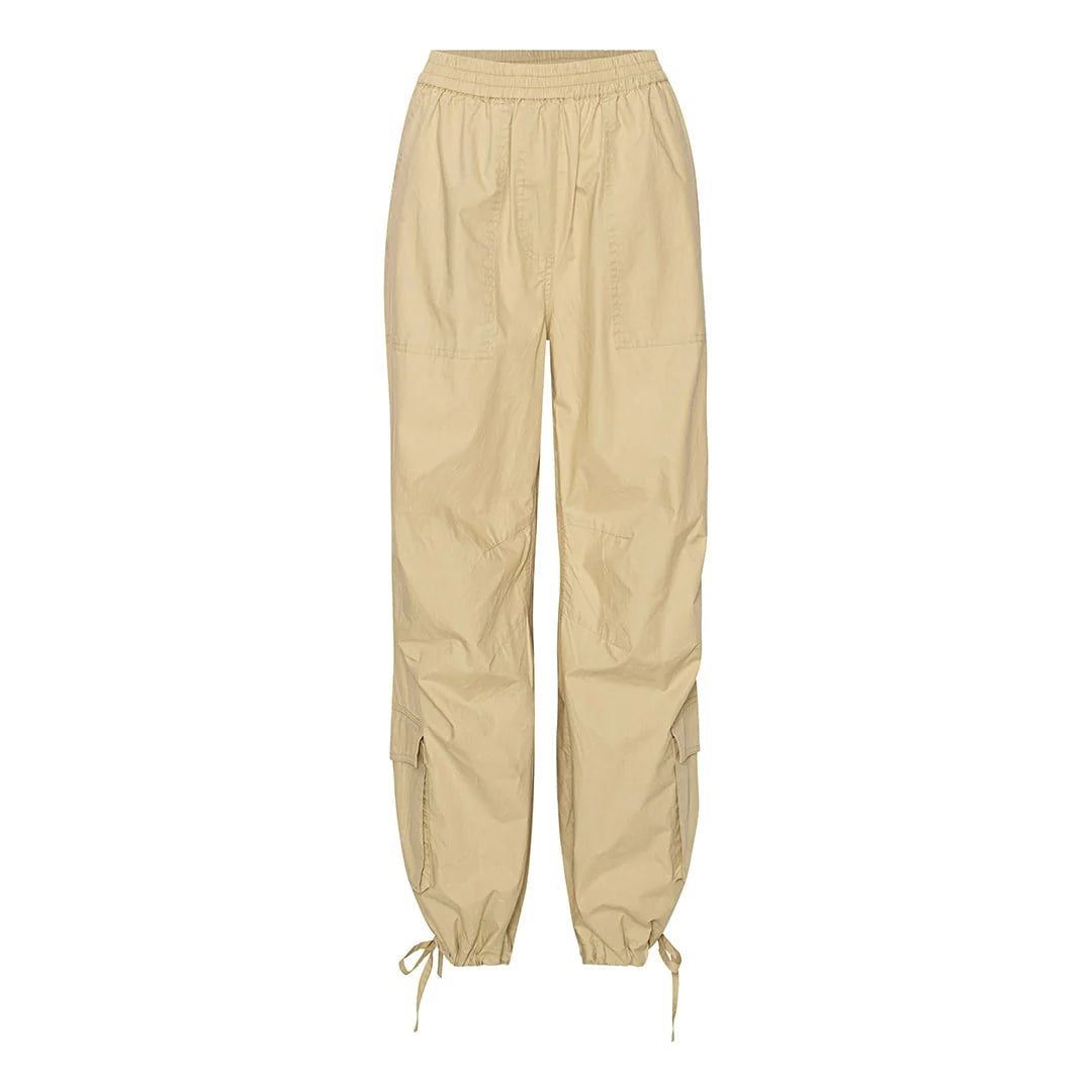 Betty Khaki Women's Casual Pants - Comfortable High-Waisted Trousers for Work & Travel | Office Wear, Daily Outfits, Business Casual Style