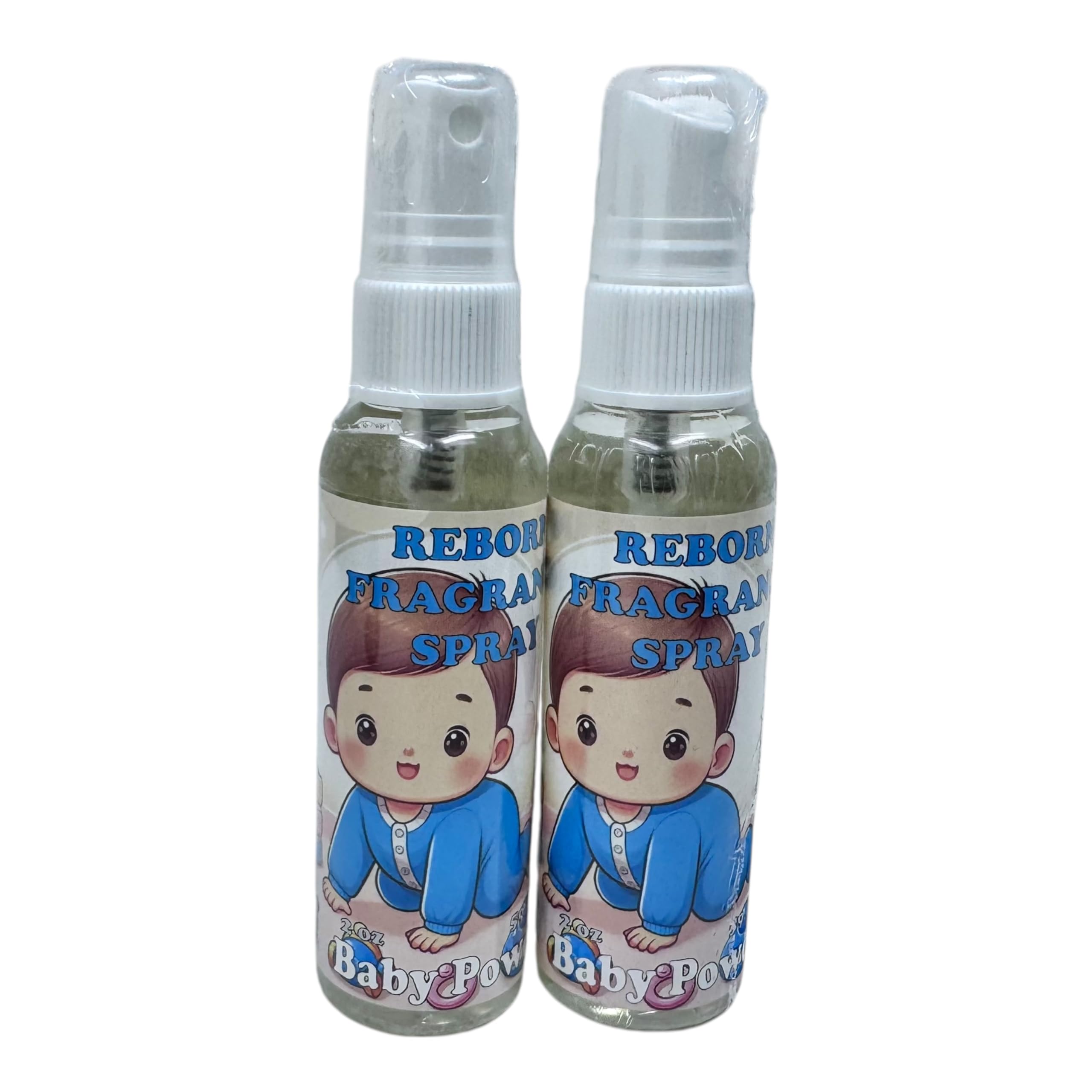 Reborn Baby Powder Perfume & Cologne Gift Set - 2 x 2 oz Bottles | Fresh Scent for Babies & Adults | Perfect for Nursery, Diaper Bags & Everyday Use