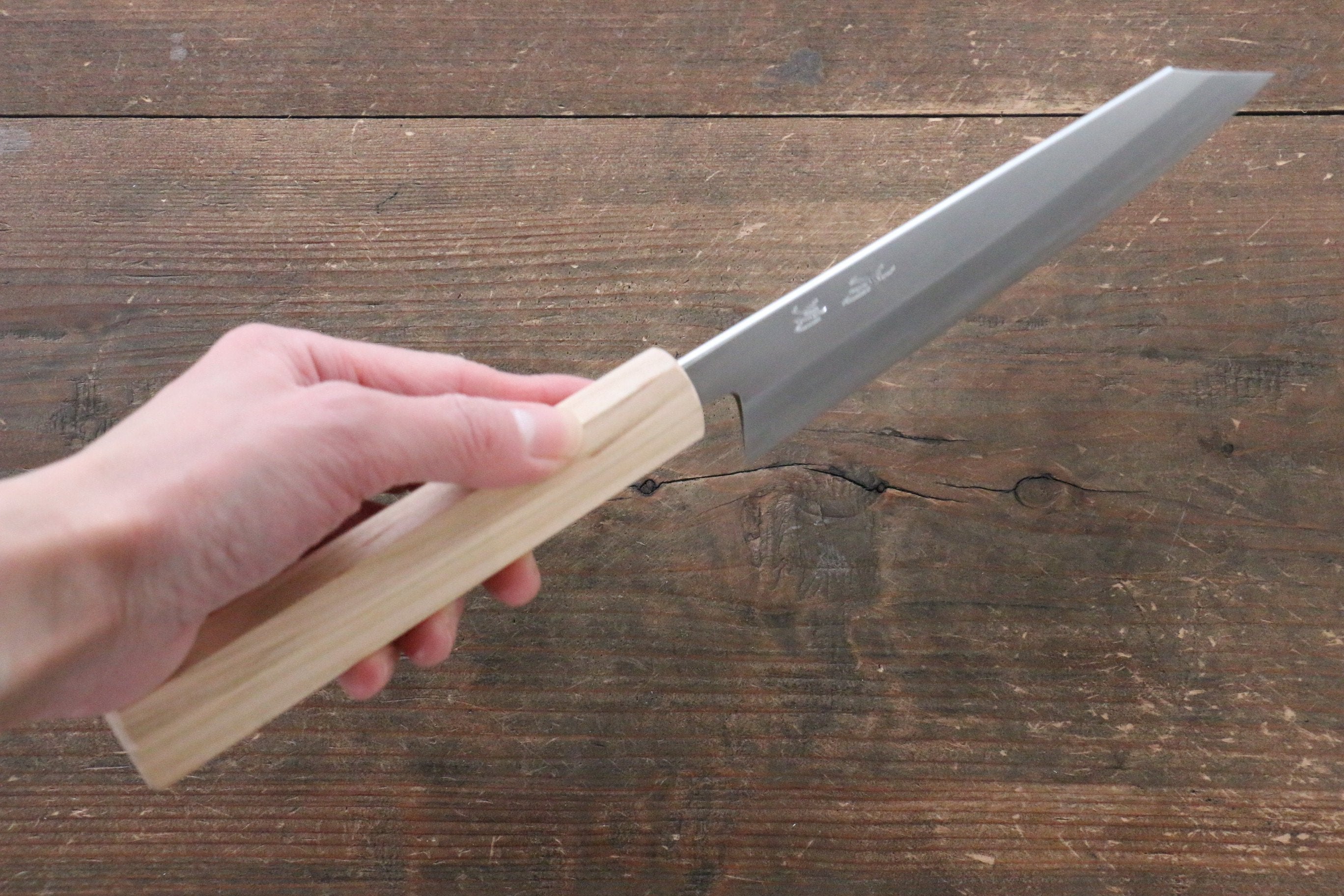 Premium Seisuke Silver Steel No.3 Bunka Knife 165mm with Cherry Wood Handle - Japanese Kitchen Knife for Slicing, Dicing & Precision Cooking