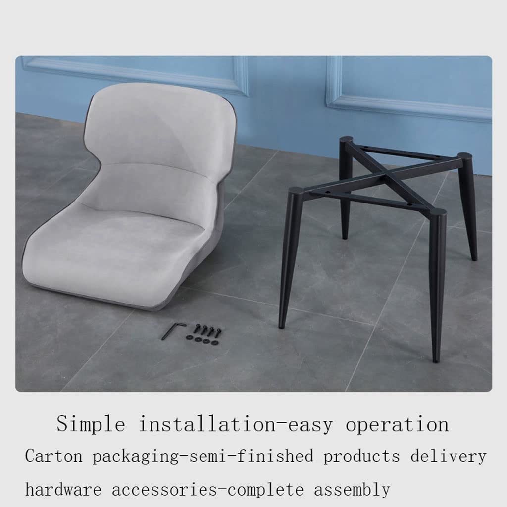 4-Piece Waterproof Leather Dining Chair Set with Carbon Steel Frame - Beige Kitchen, Living Room & Lounge Counter Chairs for Home & Restaurant Use