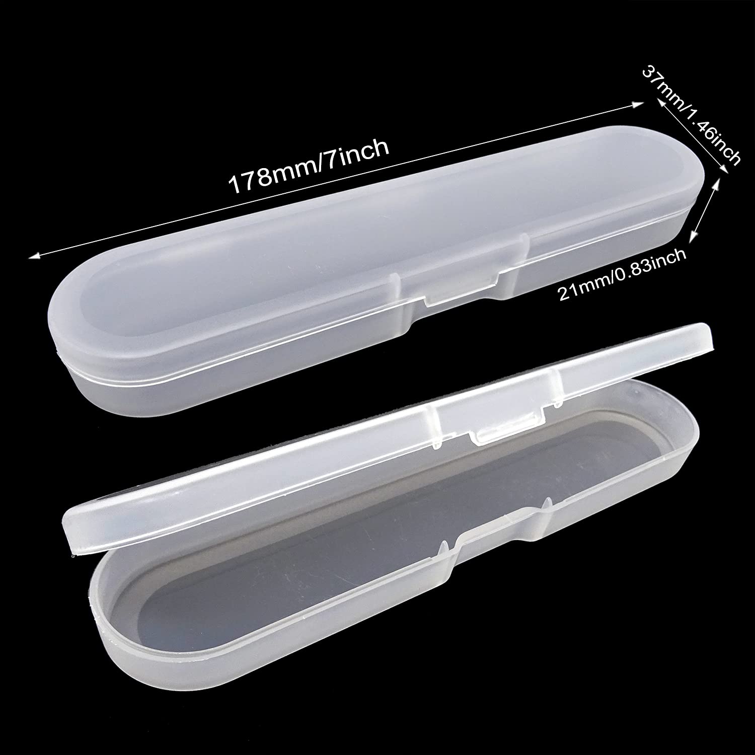 Honbay 4PCS Plastic Digital Thermometer Storage Case - 7 Inch Acne Needle Organizer Box, Pencil Pouch for Home & Travel | Perfect for Medical Supplies, School Stationery & Beauty Tools
