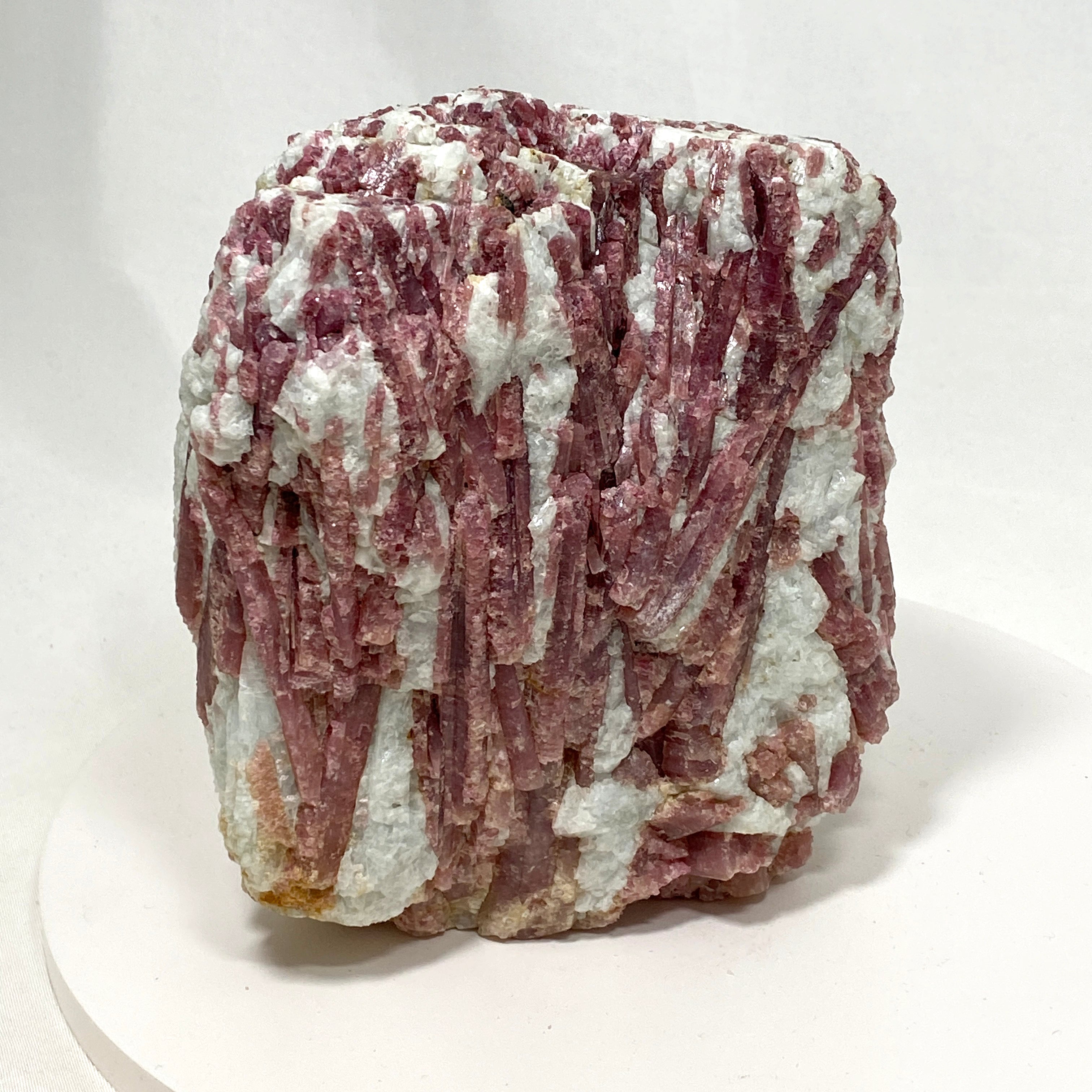 Natural Pink Tourmaline on Quartz Crystal - PTQ 05 Specimen for Mineral Collection, Healing & Home Decor | Perfect for Meditation, Reiki & Display Cases