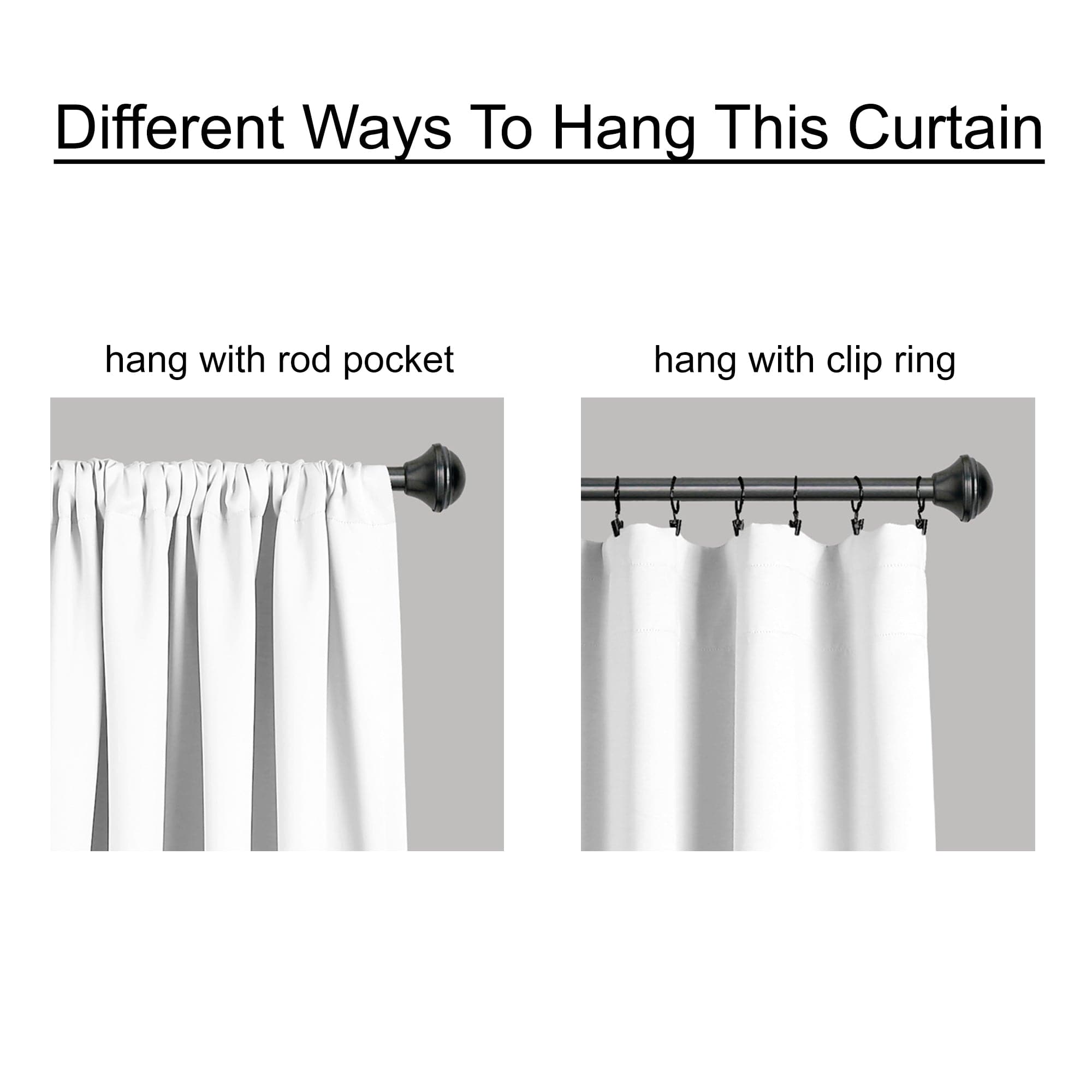 Blackout Window Curtain Panels for Bedroom - Thermal Insulated Room Darkening Drapes for Better Sleep & Privacy - Perfect for Nursery, Living Room & Home Theater