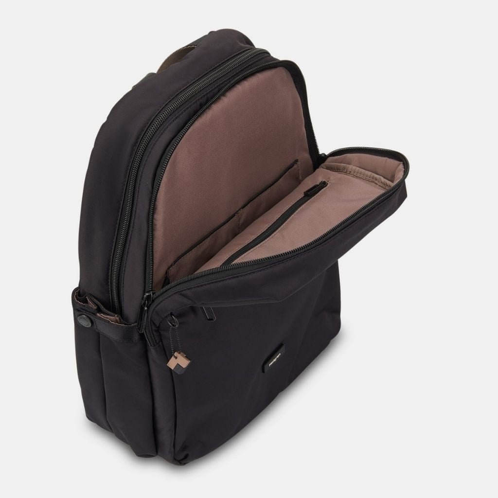 Hedgren Cosmos 13 Inch Laptop Backpack with RFID Protection - Black | Stylish & Secure Work Bag for Business Travel, Commuting & College
