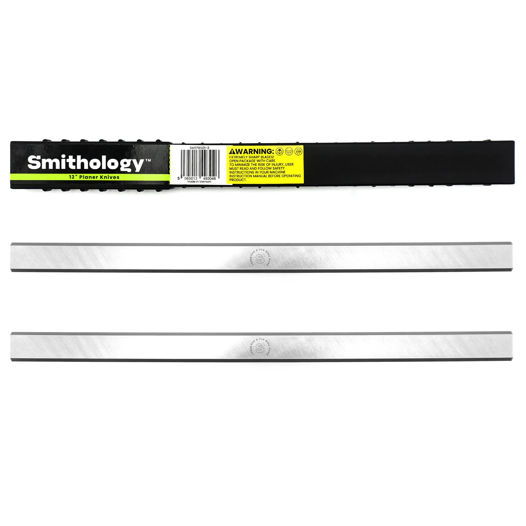 Smithology 12-Inch Planer Blades - Replacement Knives for Delta Planer 22-540, TP300, Replaces 22-547 - Set of 2 (SMTPBS01-2) for Smooth Wood Surface - Perfect for Woodworking, DIY Projects, and Professional Carpentry