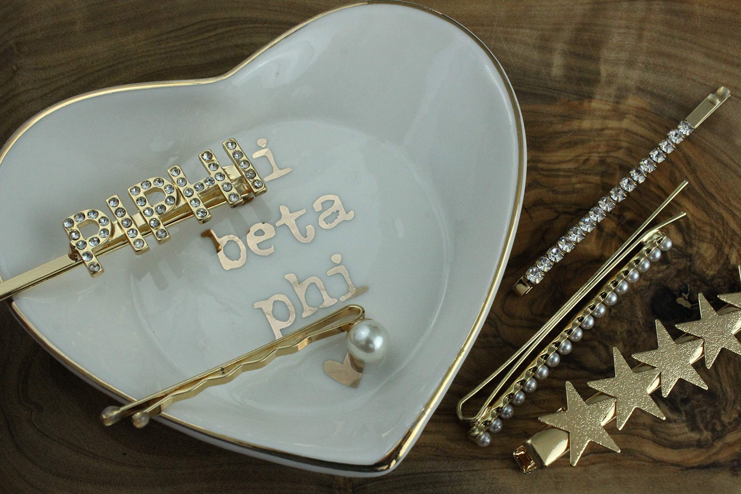 Pi Beta Phi Sorority Hair Clips - 6 Pack | Greek Letter Hair Accessories for College Sisters | Perfect for Sorority Events, Bid Day & Sisterhood Activities