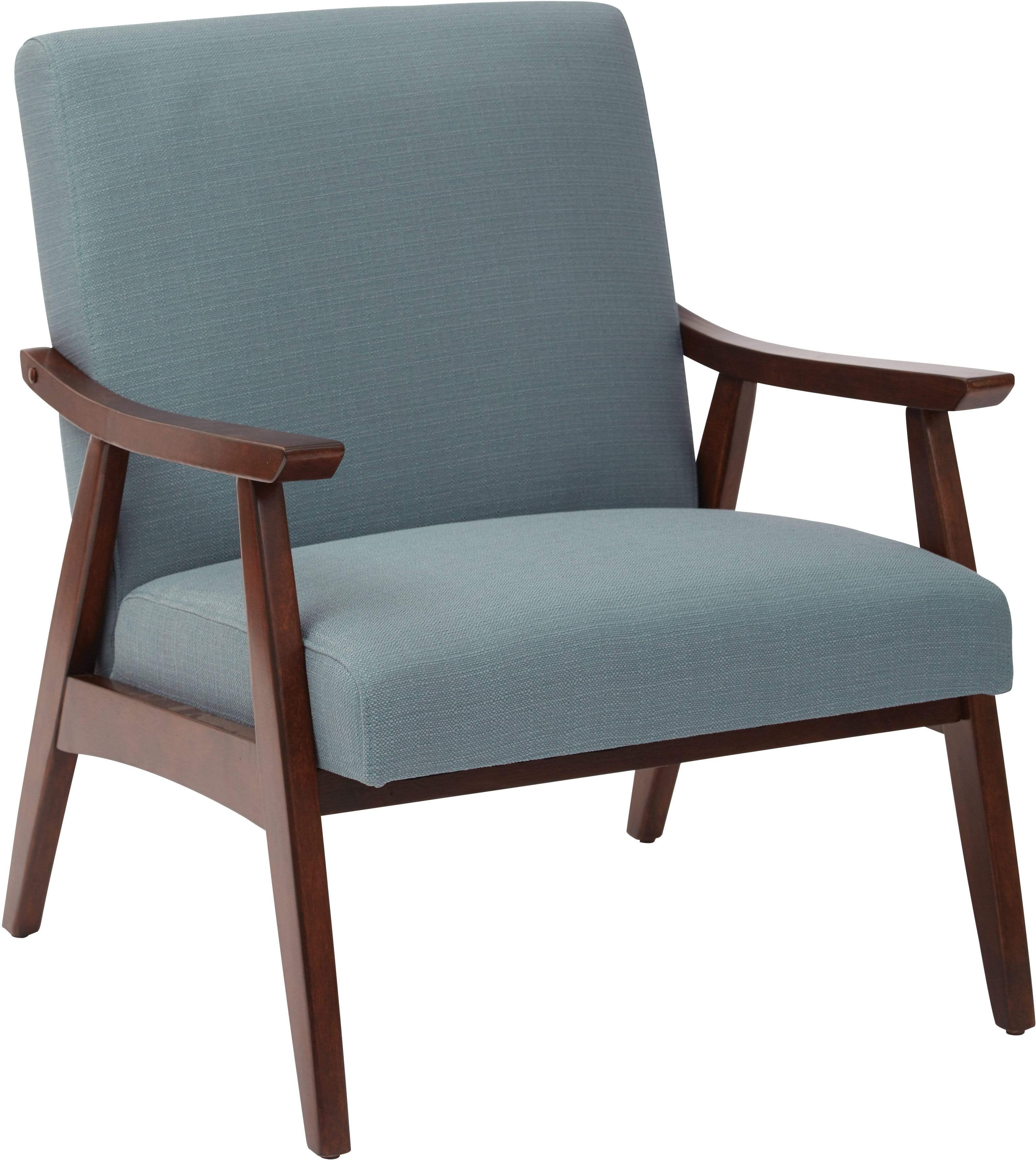 Mid Century Modern Ave Six Davis Armchair with Solid Wood Frame [DVS51] - Perfect for Living Room, Office & Lounge Areas