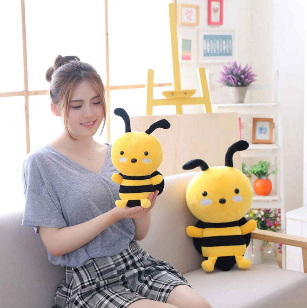 Adorable 10-Inch Honeybee Plush Toy - Soft Stuffed Animal Bunny Rabbit Doll, Cute Plush Pillow for Kids' Room Decor, Birthday Gifts & Nursery Cuddling Companion