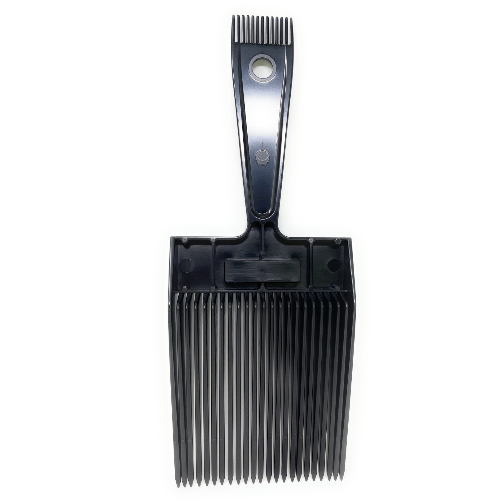 Scalpmaster Barber Blending Flat Top Guide Hair Comb - Professional Black Styling Comb for Fades, Buzz Cuts & Precision Hairstyling | Salon & Home Grooming Essential